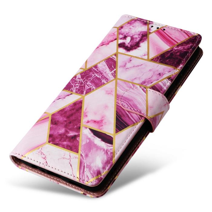 Bild 5,  Samsung Galaxy S25 Fodral Läder Marmor Lila