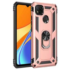  Xiaomi Redmi 9C Skal Ring Shockproof Ros&eacute;guld