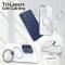  Samsung Galaxy S25 FE Skal MagSafe Kickstand Hybrid Vit