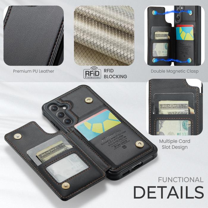 Bild 2, CASEME CASEME Samsung Galaxy S26 Skal RFID Kickstand Svart