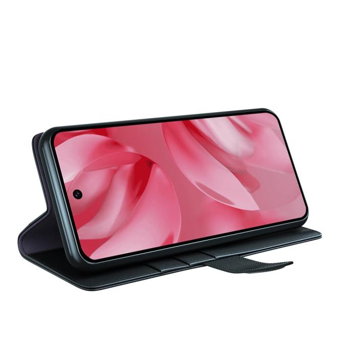 Bild 5,  Google Pixel 10 Fodral Premium Äkta Läder Svart