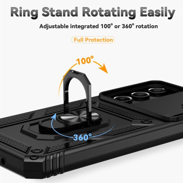 Bild 4,  Samsung Galaxy A16 Skal CamShield Ring Hybrid Svart