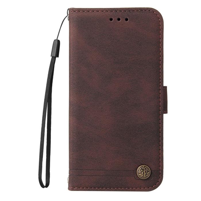Bild 5,  Xiaomi Redmi 14C Plånboksfodral Läder Brun