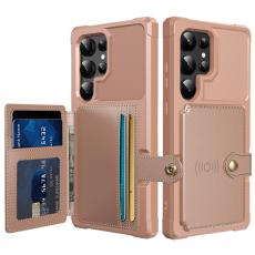  Galaxy S24 Ultra Skal Med Pl&aring;nboksfunktion Ros&eacute;guld