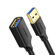 UGREEN UGREEN 1m USB-A Hane - Hona F&ouml;rl&auml;ngare Svart