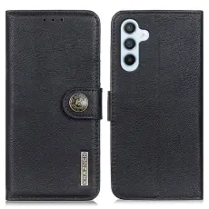 KHAZNEH KHAZNEH Samsung Galaxy S24 Fodral L&auml;der Svart