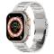  Apple Watch 42/44/45/46/49 mm Armband Steel Titanium Silver