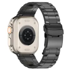  Apple Watch 42/41/40/38 mm Armband Steel Titanium Svart