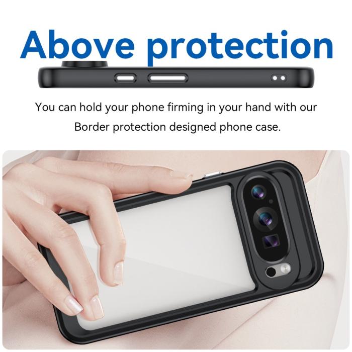 Bild 4,  Google Pixel 9/9 Pro Skal Hybrid Svart/Transparent