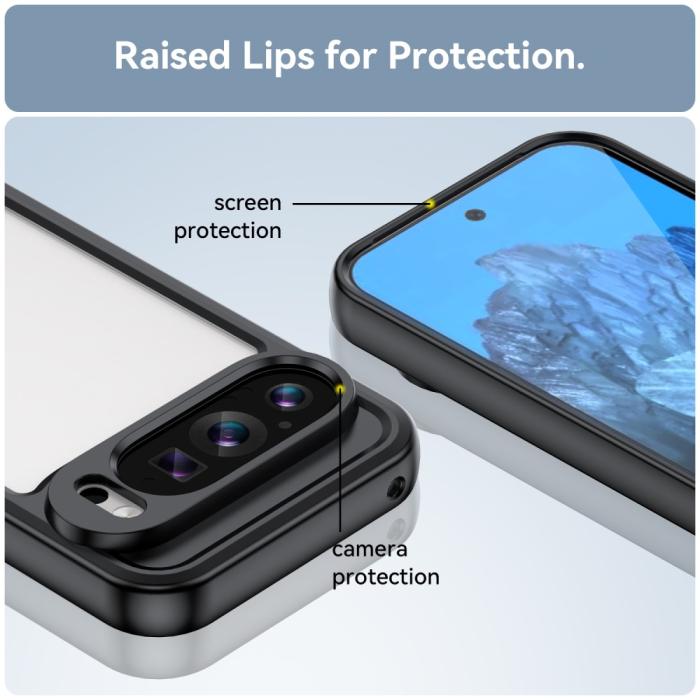 Bild 6,  Google Pixel 9/9 Pro Skal Hybrid Svart/Transparent