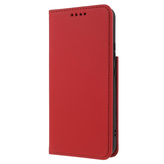 Bild 2,  Samsung Galaxy S22 Plus Fodral Flip Med Kortfack Röd