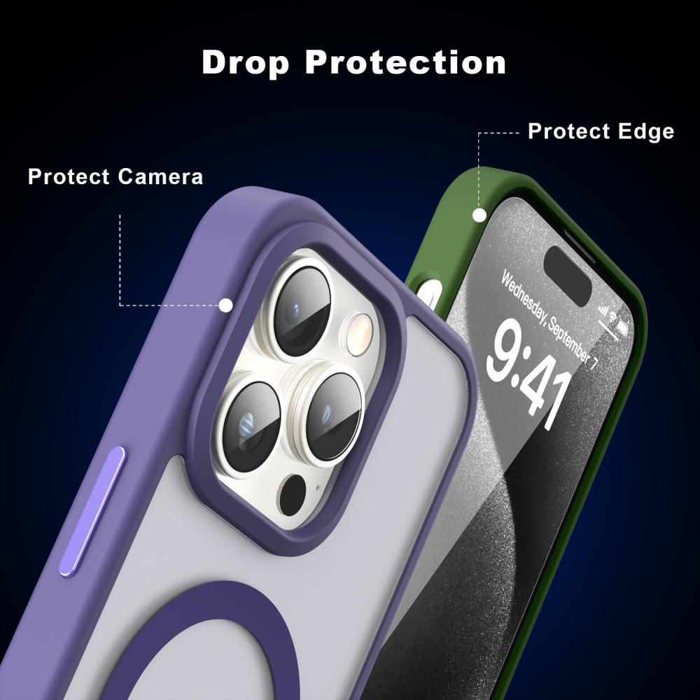 ColorPop ColorPop iPhone 15 Pro Skal CH MagSafe Matt Grön