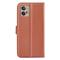  Motorola Moto G32 Fodral Litchi Läder Brun