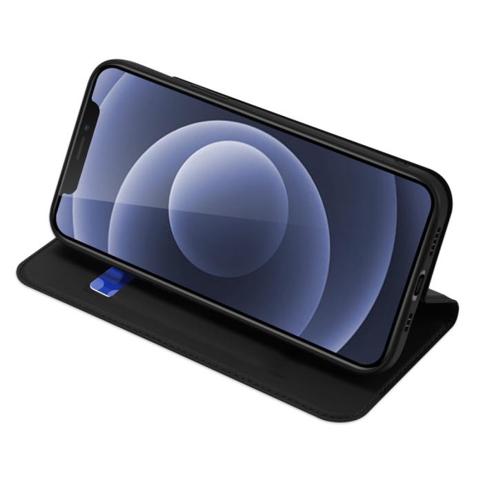 Bild 3, DUX DUCIS iPhone 13 - DUX DUCIS Skin Pro Läder Fodral - Svart