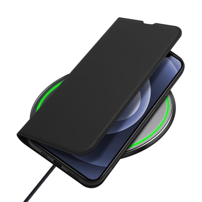 Bild 6, DUX DUCIS iPhone 13 - DUX DUCIS Skin Pro Läder Fodral - Svart