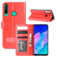  Huawei P40 Lite E - Crazy Horse Pl&aring;nboksfodral - R&ouml;d