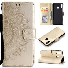  Huawei P40 Lite E - Mandala Pl&aring;nboksfodral - Guld