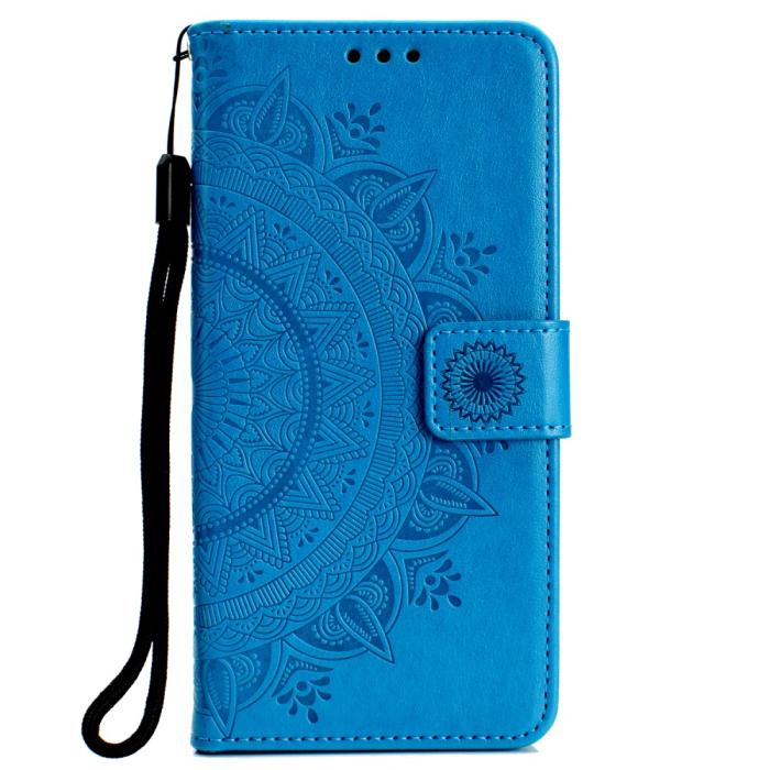 Bild 2,  Huawei P40 Lite E - Mandala Plånboksfodral - Blå