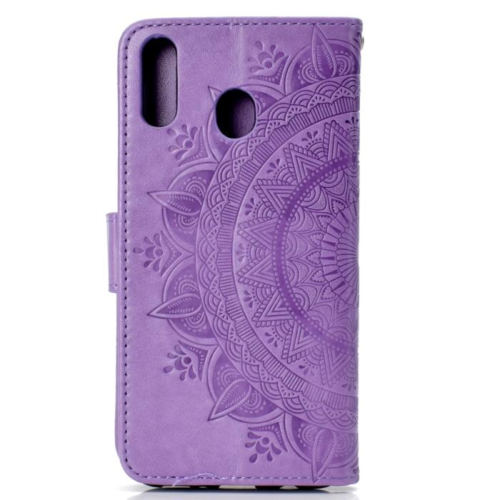 Bild 4,  Huawei P40 Lite E - Mandala Plånboksfodral - Lila