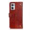  OnePlus Nord CE 2 5G Fodral Nit Dekor Läder Brun