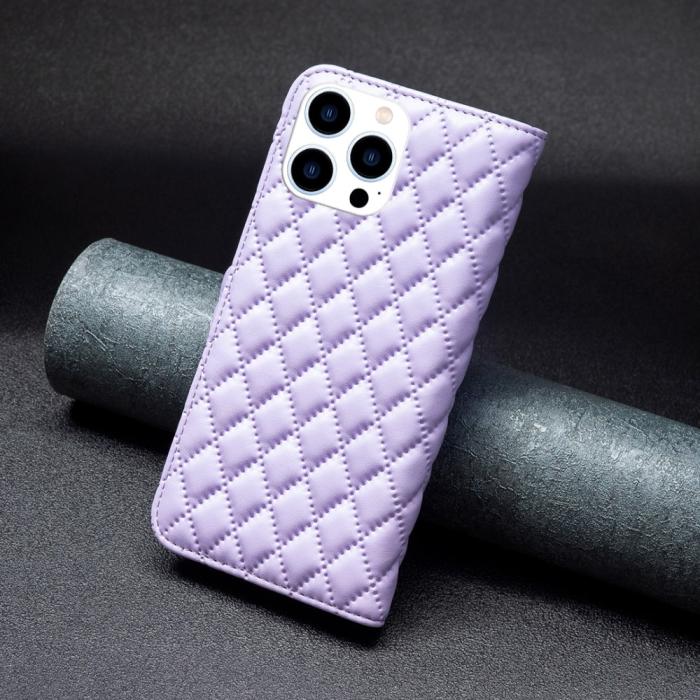 Bild 6,  iPhone 16 Pro Max Fodral Diamond Läder Lila