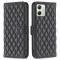  Motorola Moto G54 5G Fodral Diamond Läder Svart