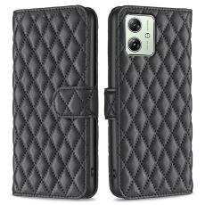  Motorola Moto G54 5G Fodral Diamond L&auml;der Svart