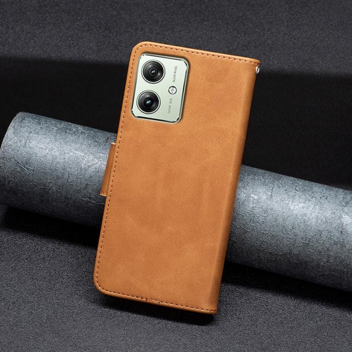 Bild 6,  Motorola Moto G54 5G Fodral Shark Solid Brun