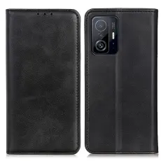  Xiaomi 11T / 11T Pro Fodral Flip Split L&auml;der Svart