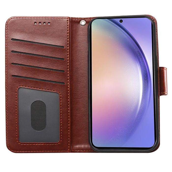 Bild 2,  Samsung Galaxy A27 Fodral Läder Brun