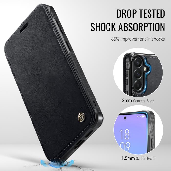 Bild 5, CASEME CASEME Samsung Galaxy A18/A17/A16/A26 Skal RFID Plånbok Svart