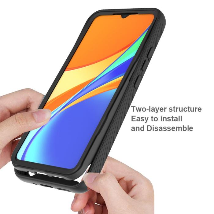 Bild 2,  Xiaomi Redmi 9C Skal 360 Hybrid Svart