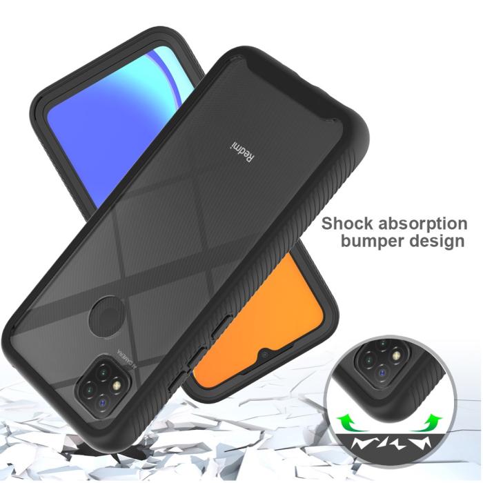 Bild 4,  Xiaomi Redmi 9C Skal 360 Hybrid Svart