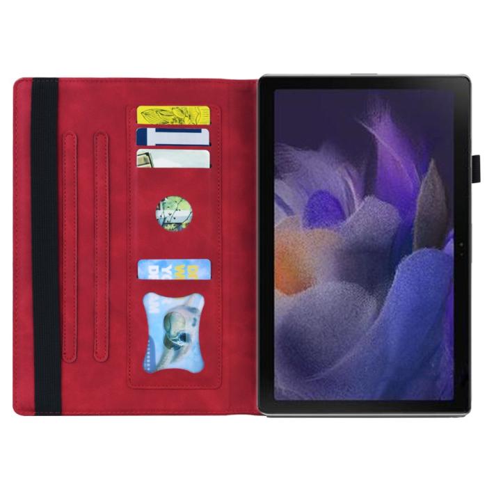 Bild 5,  Samsung Galaxy Tab A8 10.5 (2021) Fodral Med Frontficka Röd