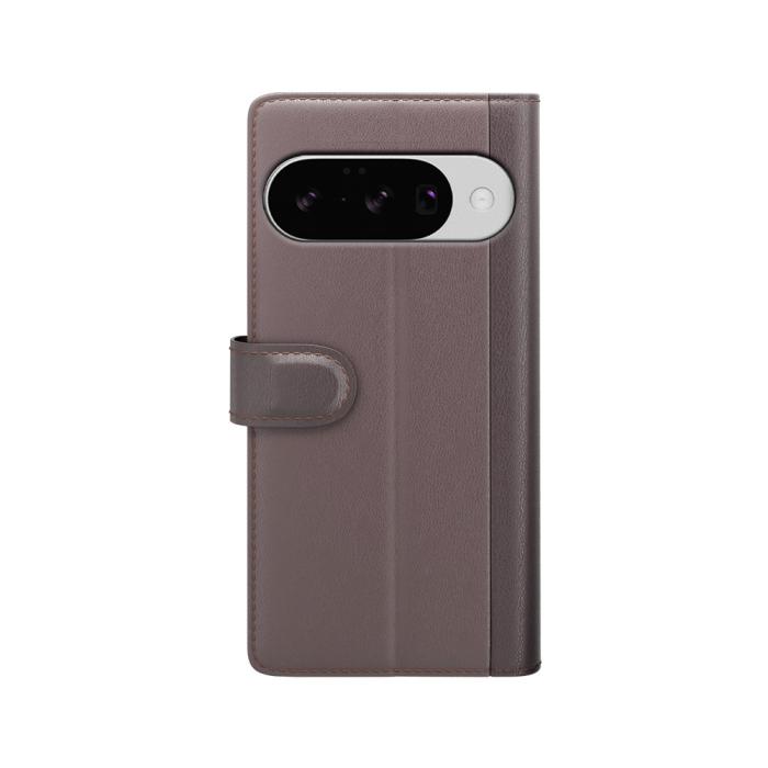 Bild 2,  Google Pixel 10 Fodral Premium Äkta Läder Brun
