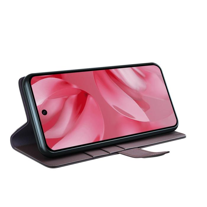 Bild 5,  Google Pixel 10 Fodral Premium Äkta Läder Brun