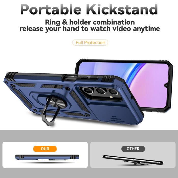 Bild 3,  Samsung Galaxy A16 Skal CamShield Ring Hybrid Blå