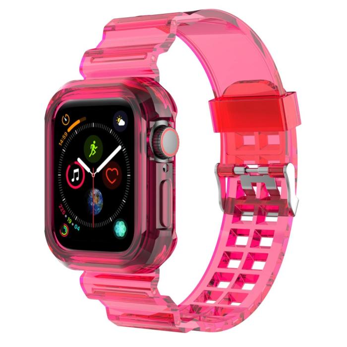 Bild 2,  Apple Watch 38/40/41/42 mm Kristall Skal/Armband Rosa