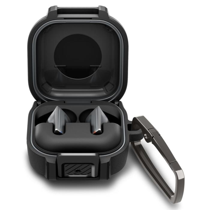 Bild 3, Spigen Spigen Galaxy Buds 4 / 4 Pro Skal LockFit Matt Svart