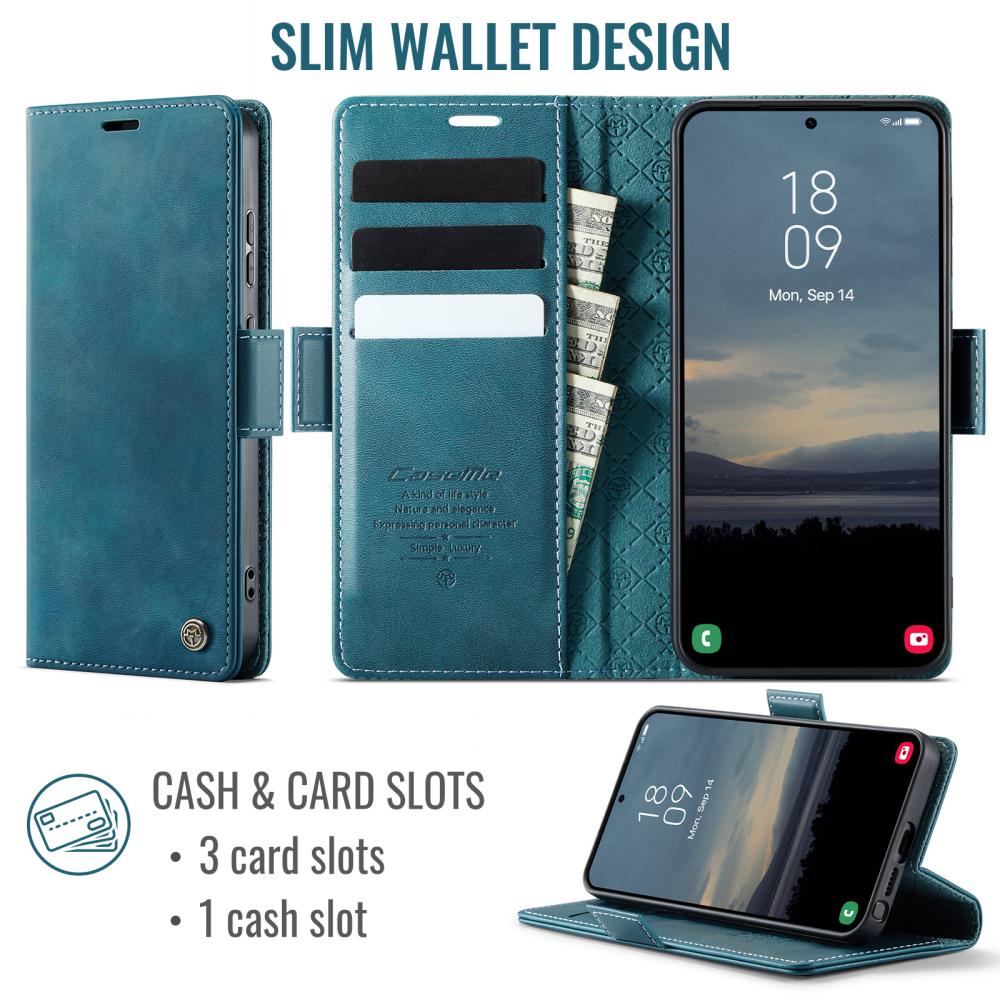 CASEME CASEME Samsung Galaxy S26 Ultra Fodral RFID Läder Grön