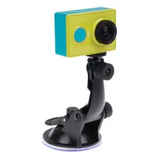  1/4" Justerbart F&auml;ste Med Sugkopp F&ouml;r GoPro/DJI Svart