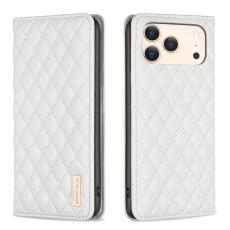 BINFEN BINFEN iPhone 17 Pro Max Fodral Diamond Flip L&auml;der Vit