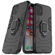  iPhone 11 - Armour Ring Skal - Funkar med magneth&aring;llare - Svart