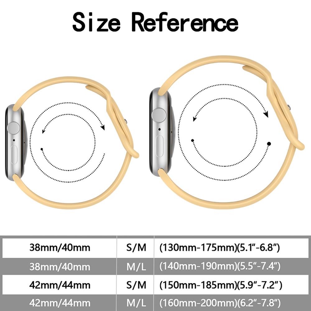 ColorPop Silikon Armband Butterfly Apple Watch 42/41/40/38 mm (S/M) Valnöt