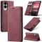 CASEME CASEME Samsung Galaxy S25 Edge Fodral Flip Läder Röd