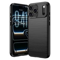  iPhone 18 Pro / 17 Pro Skal TPU Kolfiber Textur Svart