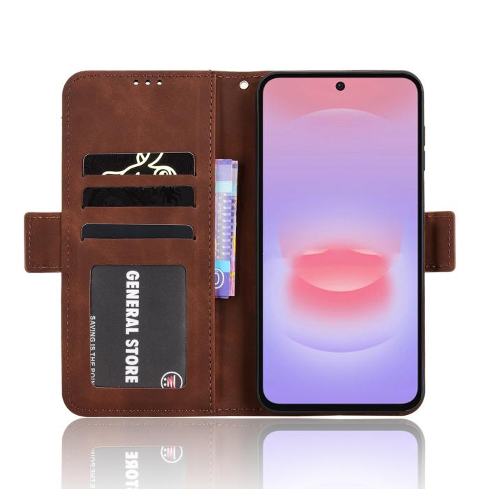 Bild 4,  Samsung Galaxy A27 5G Fodral Med Avtagbart Kortfack Brun