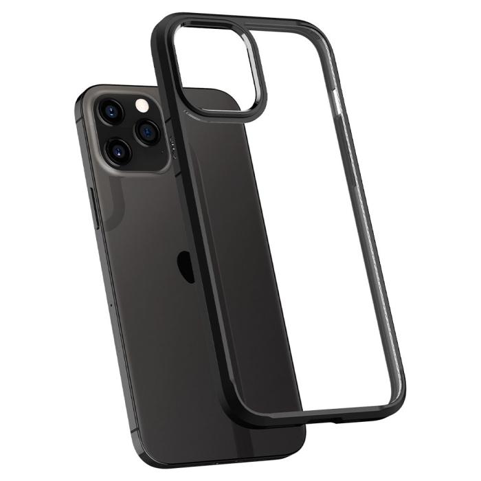 Bild 6, Spigen Spigen iPhone 12 / 12 Pro Skal Ultra Hybrid Matt Svart