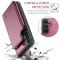 CASEME CASEME Galaxy A56 5G/A36 5G Skal RFID Kickstand Plånbok Röd
