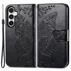  Samsung Galaxy S23 FE Fodral Fj&auml;ril Tryck Svart